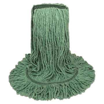Boardwalk® Mop Head, Premium Standard Head, Cotton-rayon Fiber, Medium, Green freeshipping - TVN Wholesale